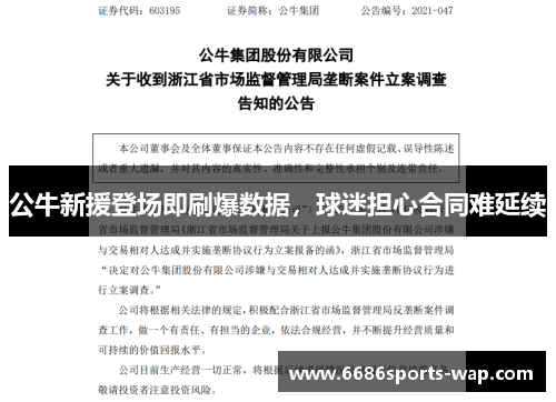 公牛新援登场即刷爆数据，球迷担心合同难延续